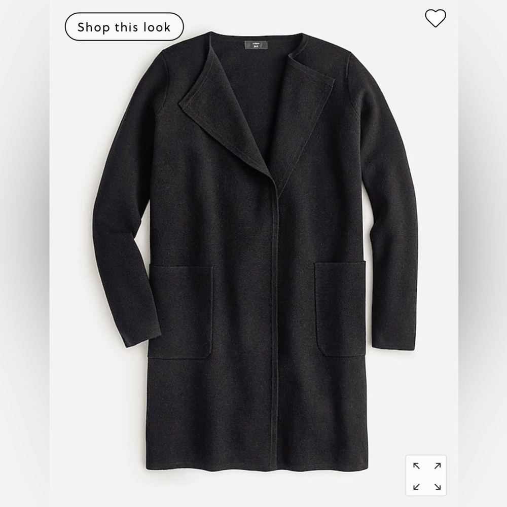 JCREW Juliette Collarless Blazer/Sweater - Picture 3 of 4